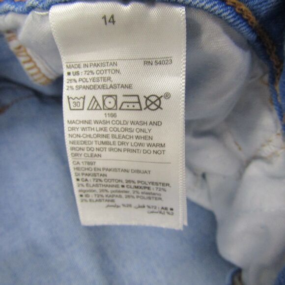 Old Navy Womens 14 Blue Jeans High Rise Rockstar Skinny Casual Preppy - Picture 11 of 13